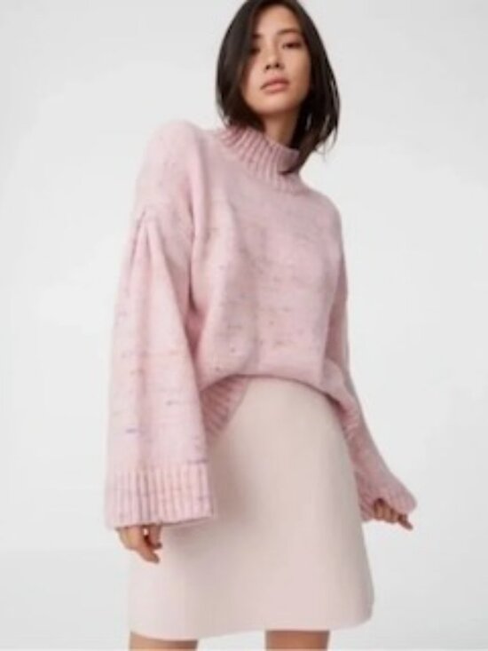 Club Monaco Sweaters - Club Monaco Pink Confetti Bell Sleeve Sweater